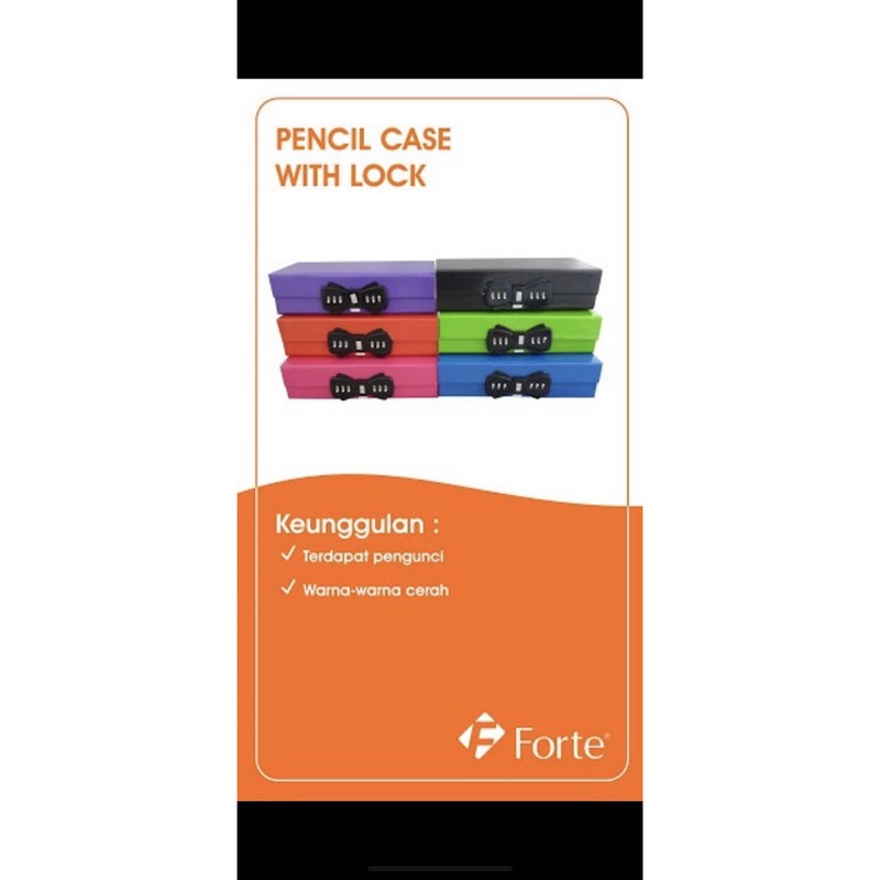 

tempat pensil kode forte polos