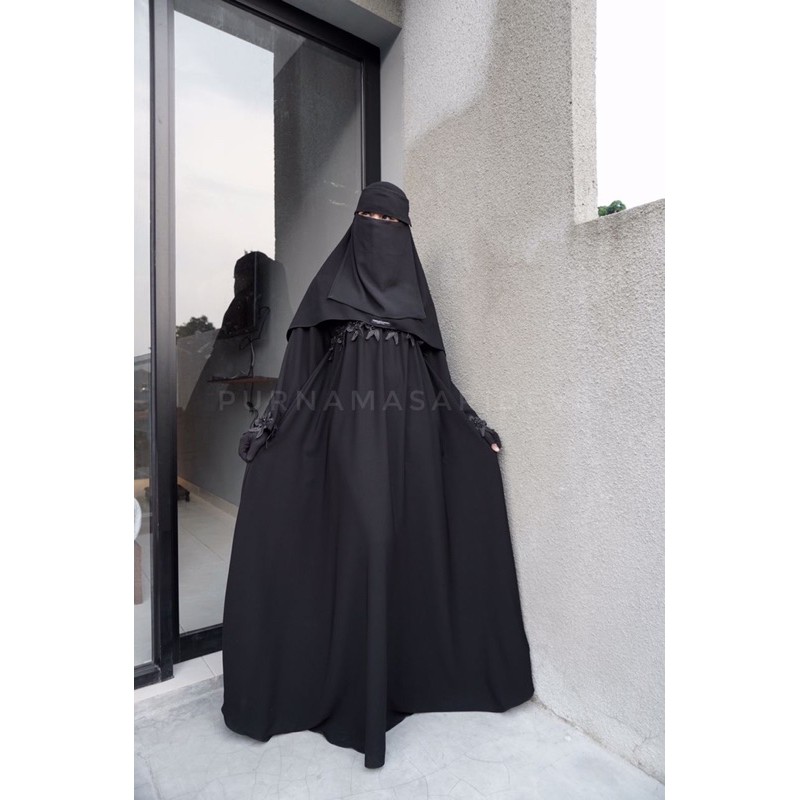 [READY STOCK] FRIDAY ABAYA FREE GLOVE PURNAMASARI DEVI ID