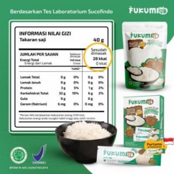 

Fukumi Beras Porang Box Sachet 280gr