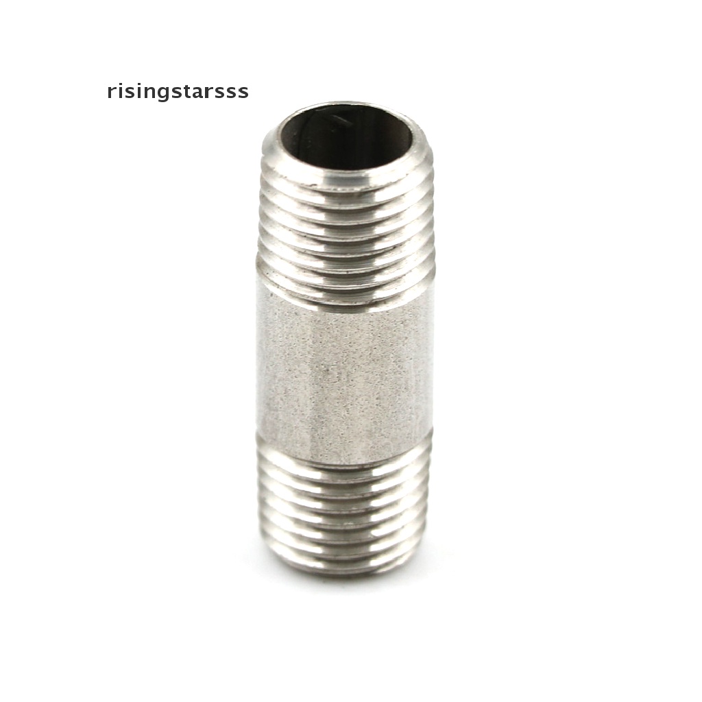 Fitting Pipa Male 1 / 4 &quot;Male X 1 / 4&quot; Bahan Stainless Steel Ss304 Npt