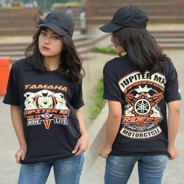 Kaos Jupiter MX Tshirt Yamaha Jupiter MX Baju Bikers JUPITER MX GROSIR BAJU BIKERS BONUS STICKER 001