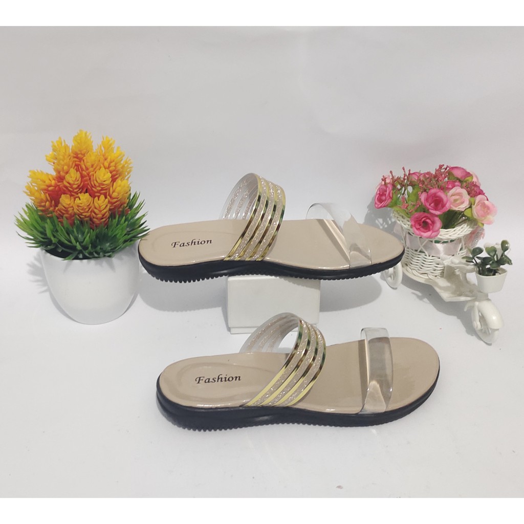 SANDAL WANITA KODE SANDAL ANDIN SLOB BAN DUA