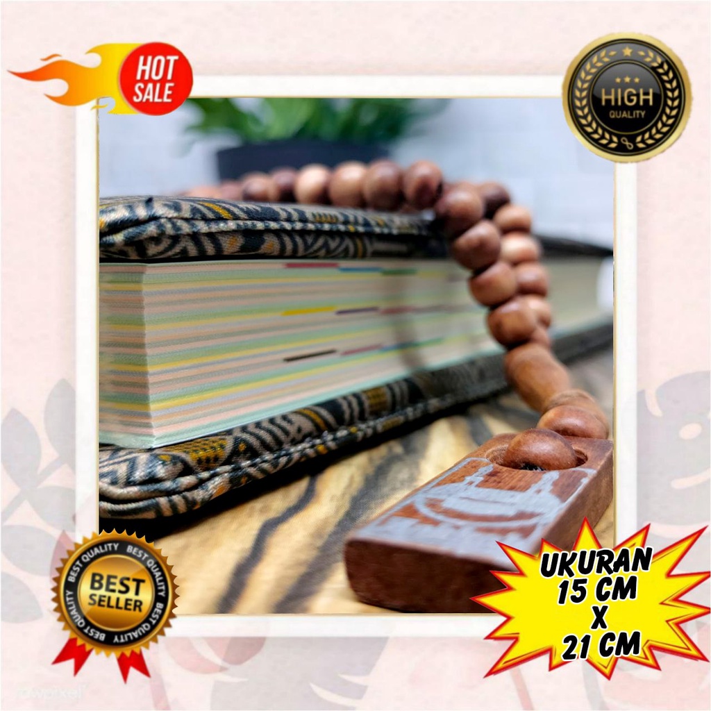 Bonus Tasbih Kayu - Alqur’anulkarim Hafazan Batik Sedang, Alquran Terjemah perkata A5, Alquran Tajwi
