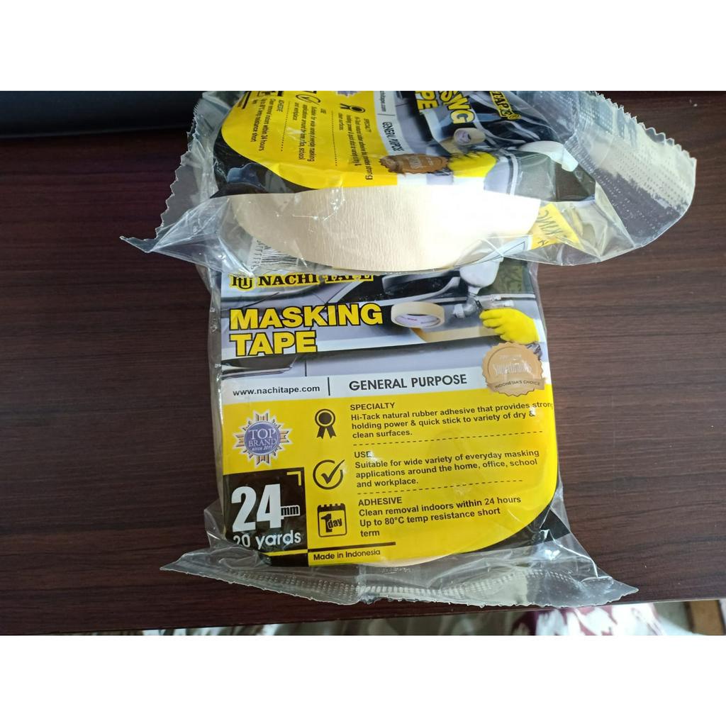 

Masking tape/Lakban KertasNACHI 24mmx20Y 24mm 1inch