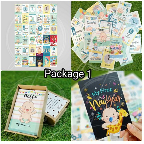 MILESTONE CARD KARTU SELFIE BAYI BAHAN TEBAL