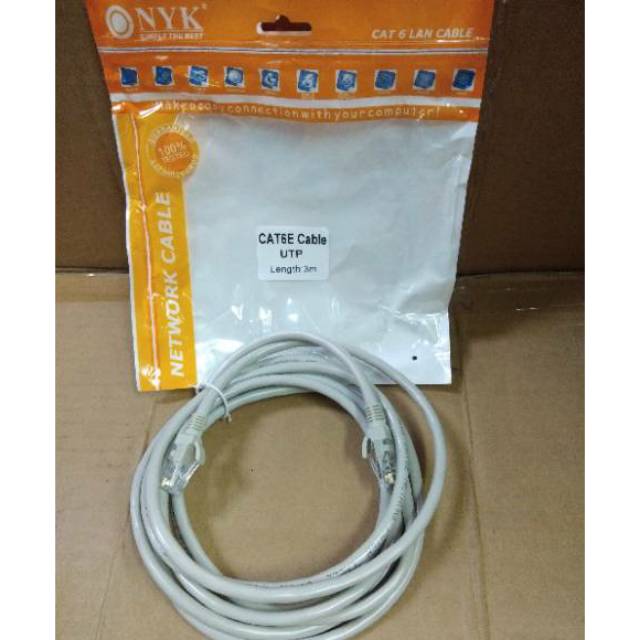 Nyk Kabel LAN 3Meter Cat6 / Kabel UTP 3Meter Cat6