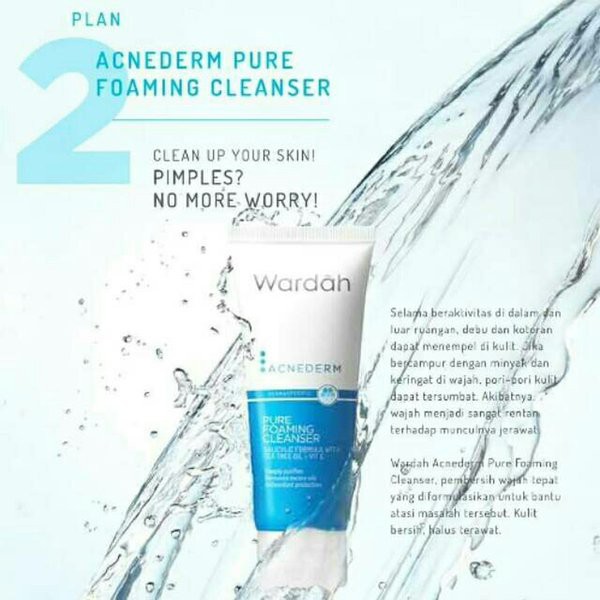 ★ BB ★ WARDAH Acnederm Pure Foaming Cleanser 60ml