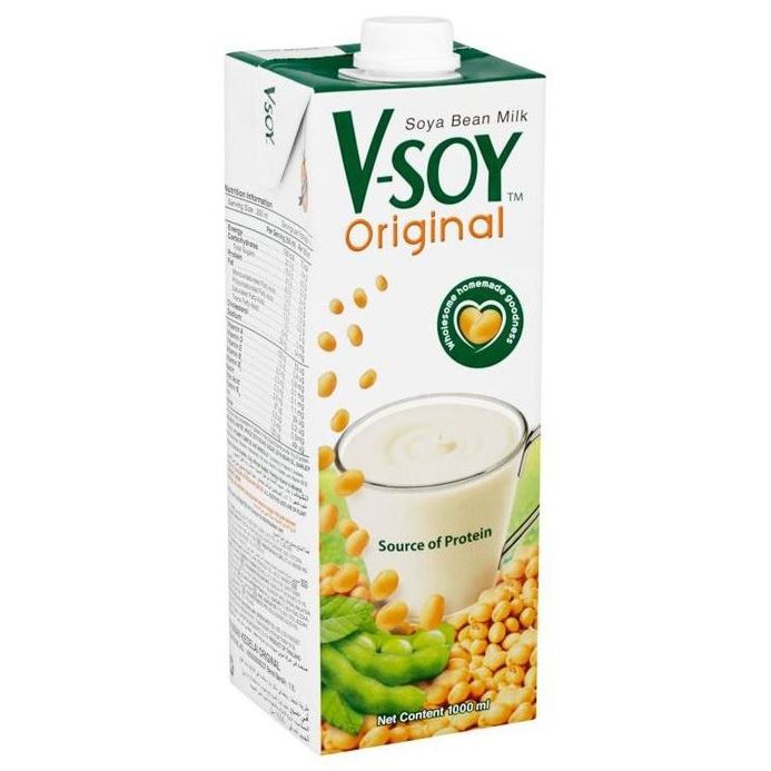 [HALAL] V-Soy Soya Bean Milk 1000ml (Vsoy Susu Kacang)