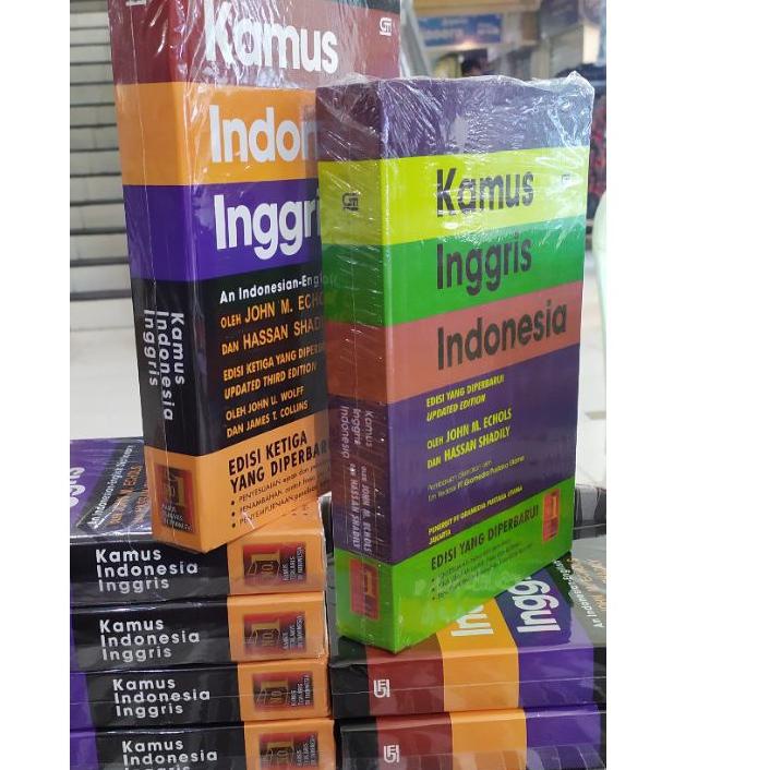 Model Baru paket kamus bahasa Inggris Indonesia - Indonesia Inggris JHON M ECHOLS