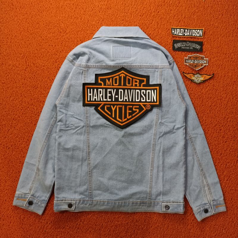 BACKPATCH BORDIR HARLEY DAVIDSON SATU SET PREMIUM