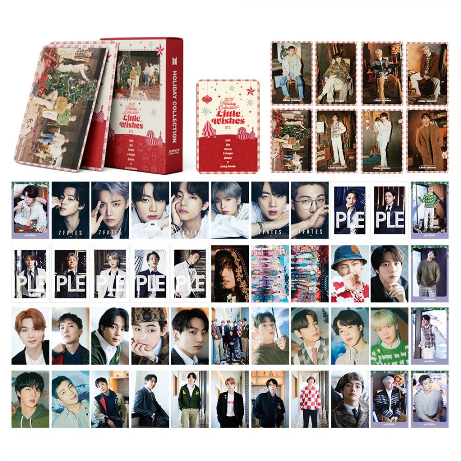 54pcs Kartu Lomo Foto KPOP BTS BLACKPINK Untuk Koleksi