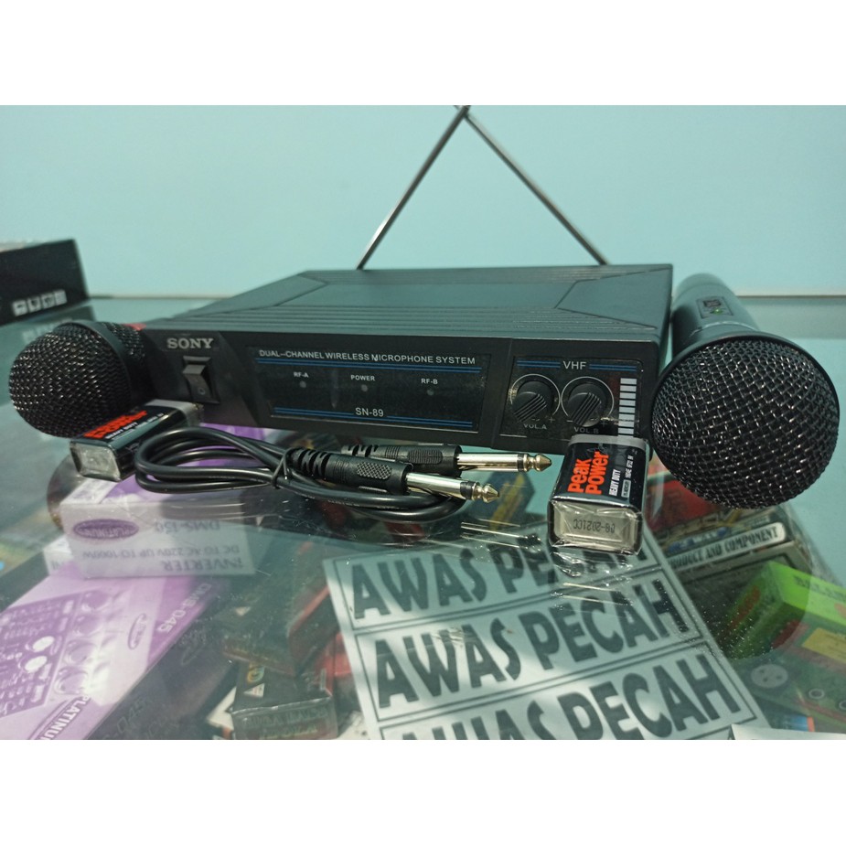 Mic wireless SONY 2bh mic BERKUALITAS MURAH SN 89