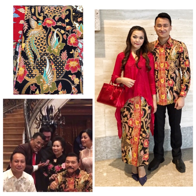 Batik Dolbi Dobi Kain Seragam Bahan Gold Emas Silver Sutera Sutra Katun Satin Silk Hitam Couple Soga