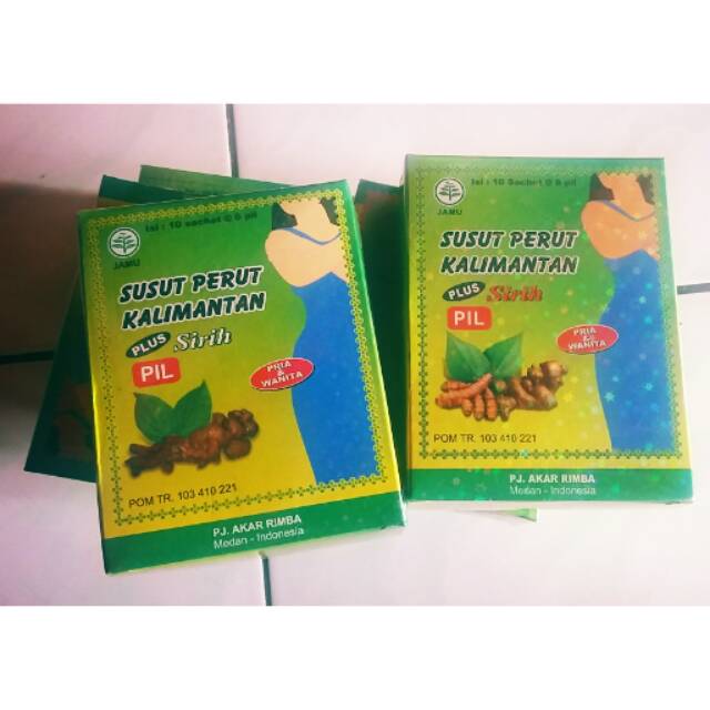 pil Susut perut kalimantan plus sirih "original" (isi 10 pcs sashet)