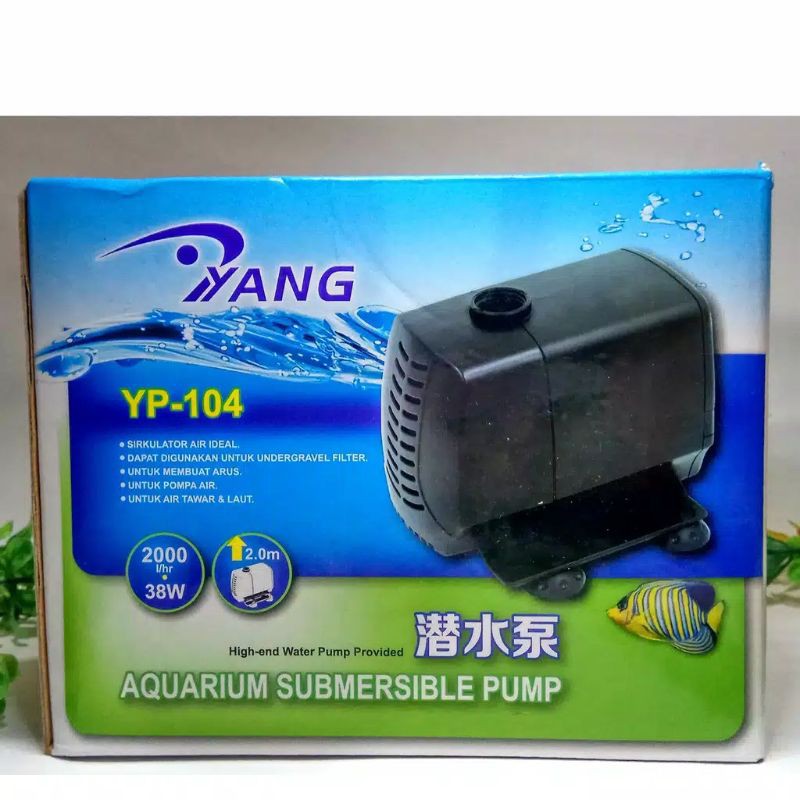 YANG YP 104 POMPA AQUARIUM/ POMPA KOLAM/ WATE PUMP YANG 104