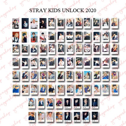 [READY / SET] STRAY KIDS UNLOCK 2020 CONCERT AR SKZZ PHOTOCARD UNOFFICIAL FANMADE SKZ SK YANGPASHOP 