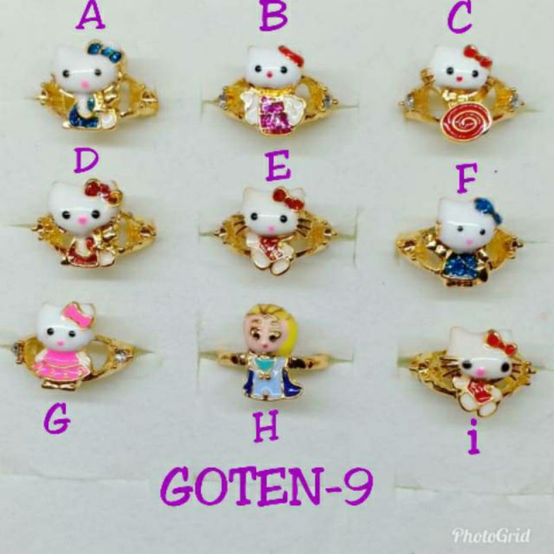 New Cincin anak hello Kitty lapis emas CA-10