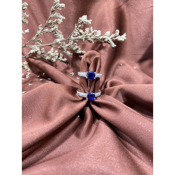 CINCIN MATA BIRU S925 PERAK ASLI