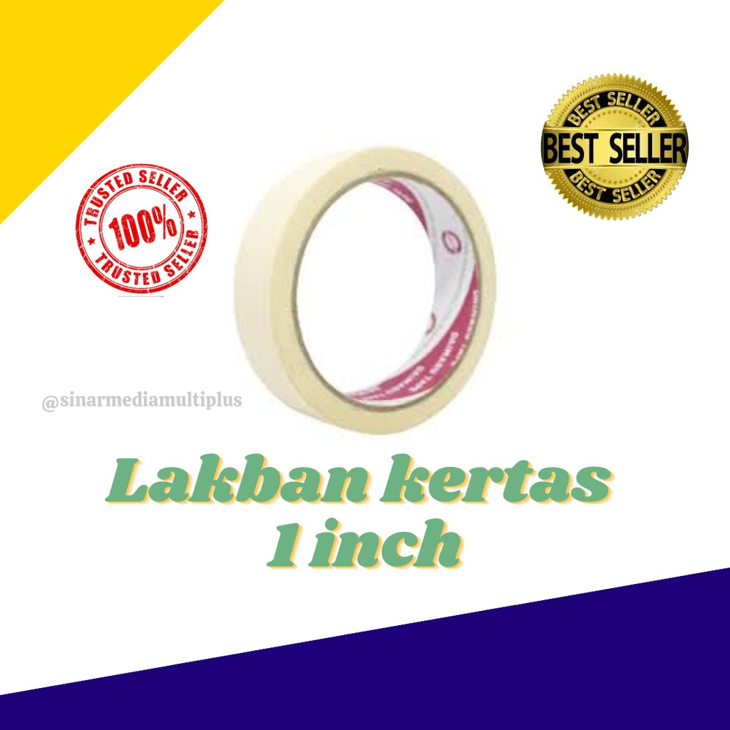 

LAKBAN KERTAS / MASKING TIPE 1 INCH