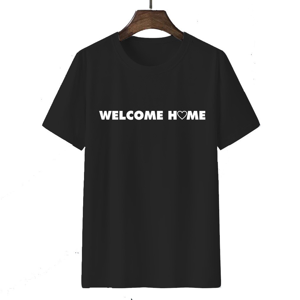 Tshirt Baju Kaos Distro Welcome Home / Kaos Distro Pria Wanita