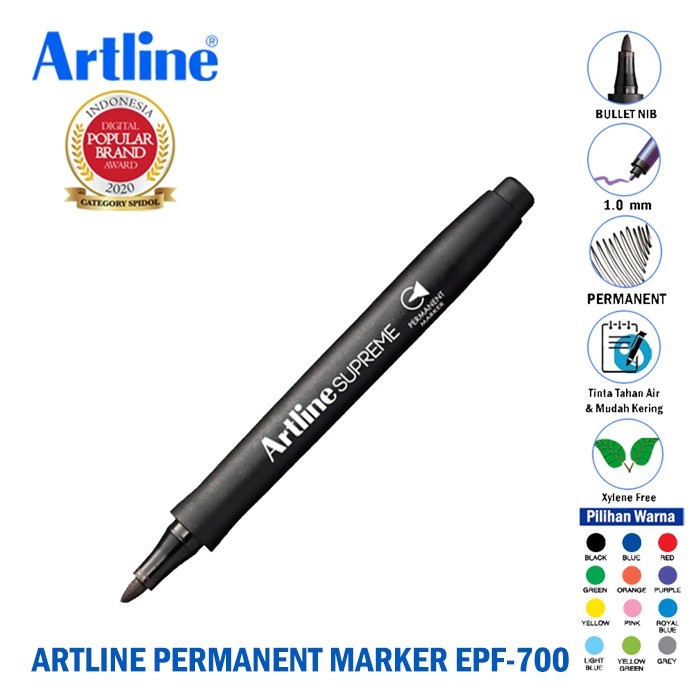 

ARTLINE SUPREME PERMANENT MARKER EPF-700 1.0MM