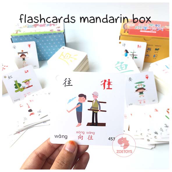 Zoetoys Flashcards Mandarin Wipe Clean Card | Kartu Belajar Mandarin Anak | Mainan Edukasi