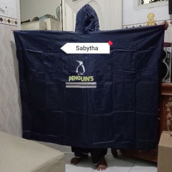 Jas Hujan Kelelawar PENGUIN Ponco Big Top PENGUIN'S - Parasut Nylon XXL PINGUIN - Jaket Celana / Set
