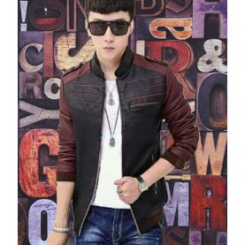 PRYZA Jaket Kulit Pria Blackaramel Original DF&Y /Bisa COD/ Jaket Kulit Cowok Simpel Jaket Kulit Pri