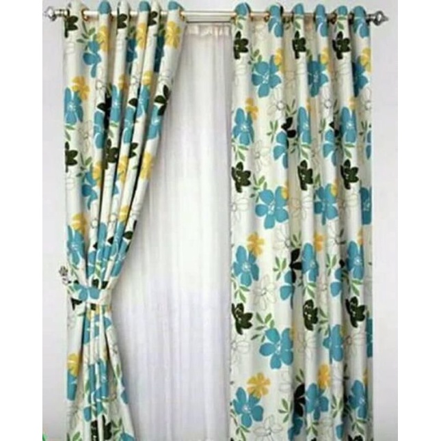 Gorden Minimalis Bunga 140 x 200 Cm Tosca