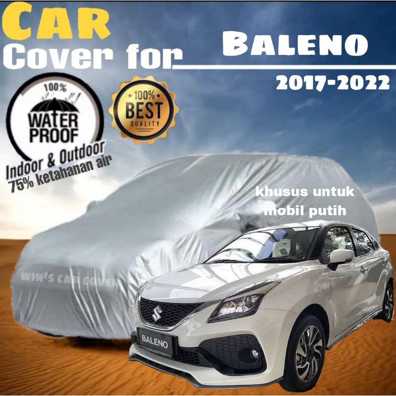 sarung mobil Baleno 2017-2022 khusus untuk mobil putih