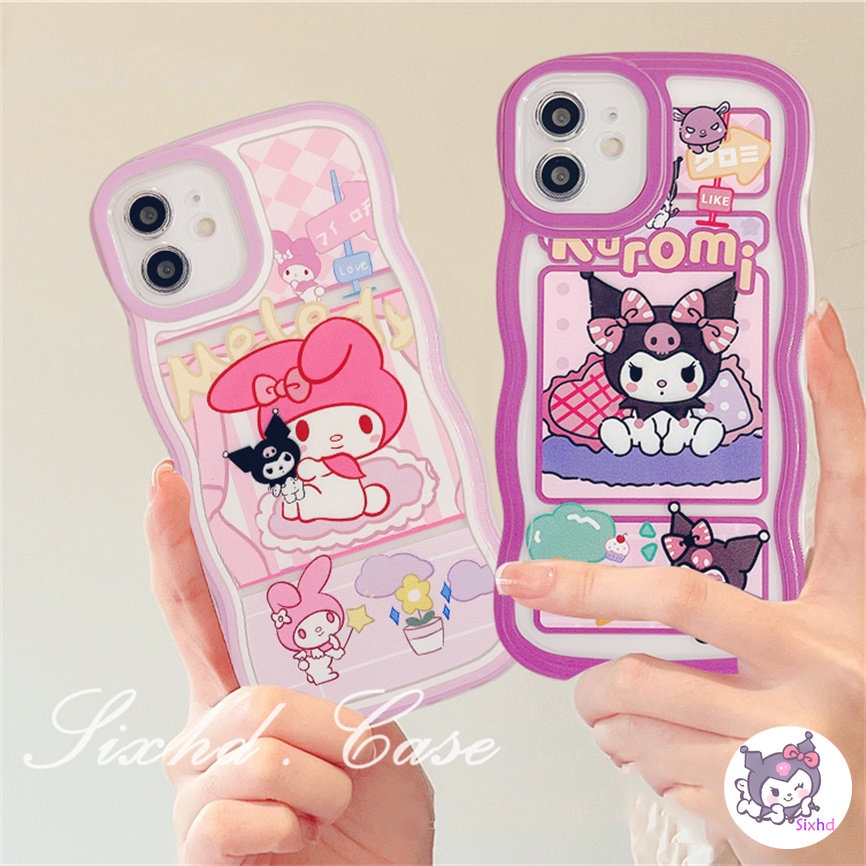 Redmi 12C 11A 10C 9T 9C Note 12 11s 11 10 9 8 Pro 10A 10 9A 9  A2 A1 Xiaomi 11Lite 12T 12Lite 11T 10T Poco M3 F3 X5 X4 X3 Pro Cute Cartoon Wavy Edge Lens Protection Phone Case Soft Cover