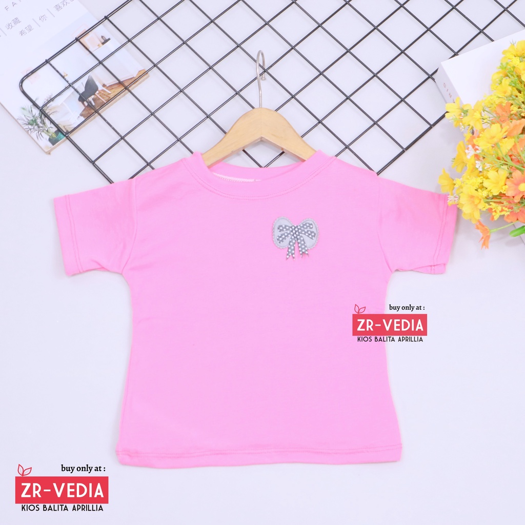 Lolipop Shirt uk 1-2 Tahun / Kaos Anak Perempuan Kids T-Shirt Polos Baju Import Lengan Cewek Blus
