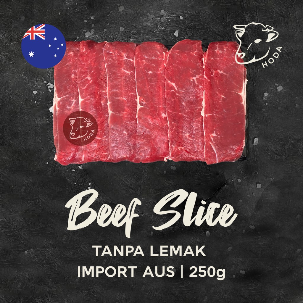 

Slice Beef AUS Non Fat Sukiyaki / Yakiniku / Shabu 250gr