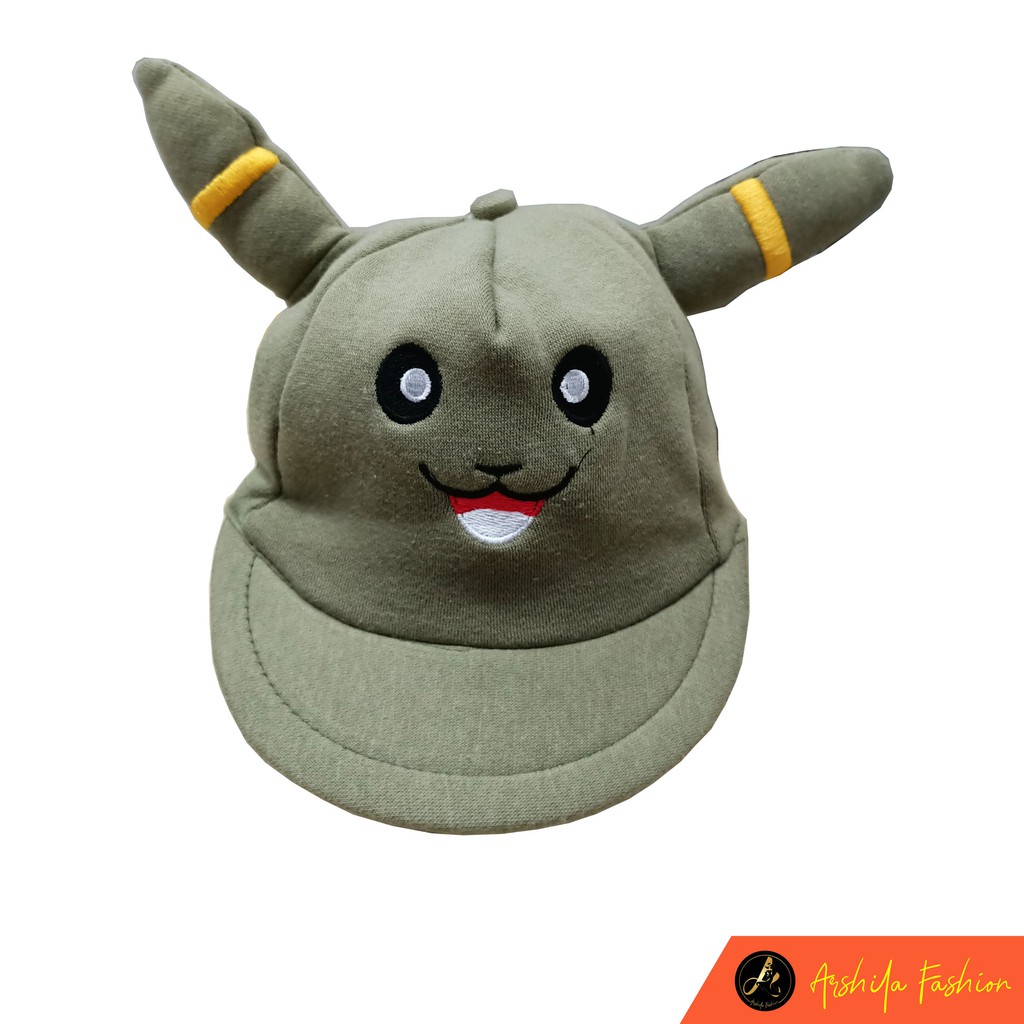 Topi Bayi Karakter Pikacu/ Topi pikachu / Arshila_fashion