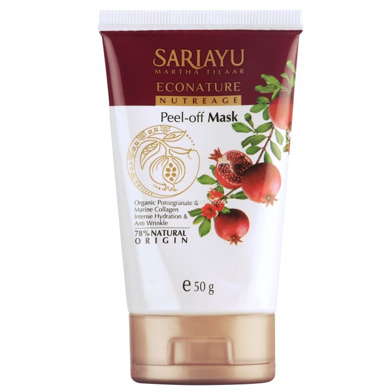 Masker Wajah Sariayu Econature Nutreage peel Off