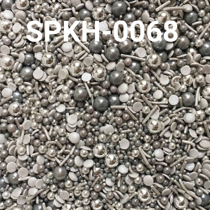 

SPKH-0068 SPRINKLES SPRINKLE SPRINKEL 500GR MUTIARA MESES ABU SILVER TERBARU