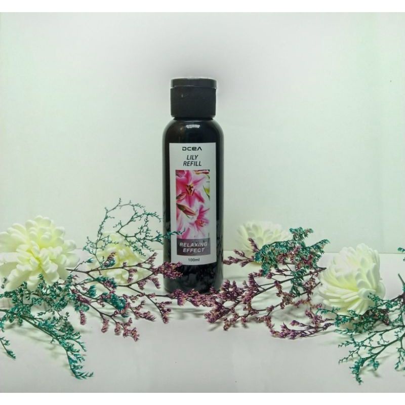 Reed Diffuser Pengharum Ruangan Aroma Bunga Aromateraphy Reed Diffuser Murah Aroma Ruangan Aroma Ruangan-REFILL 100ML LILY