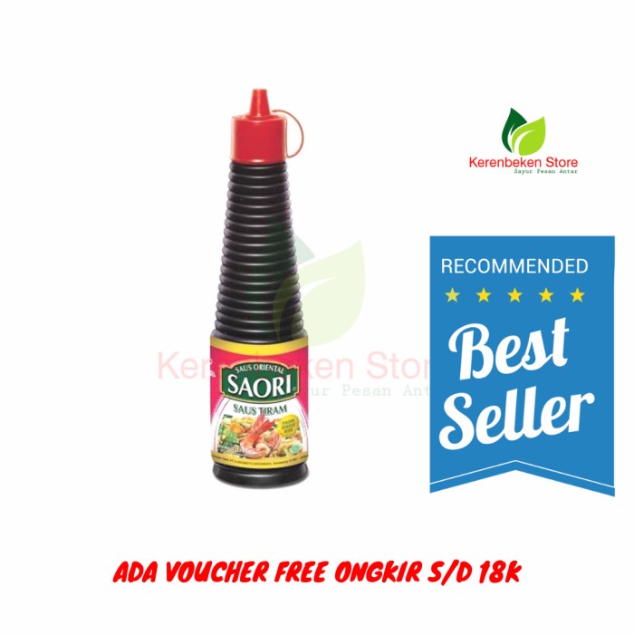 

saori saos tiram 133ml
