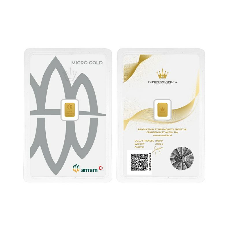 LM EMAS - FINNES GOLD 0.25 GRAM - GOLD CARD - ANTM