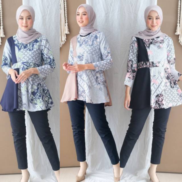 Blouse Batik Wanita Motif Mega Soft Batik Irma