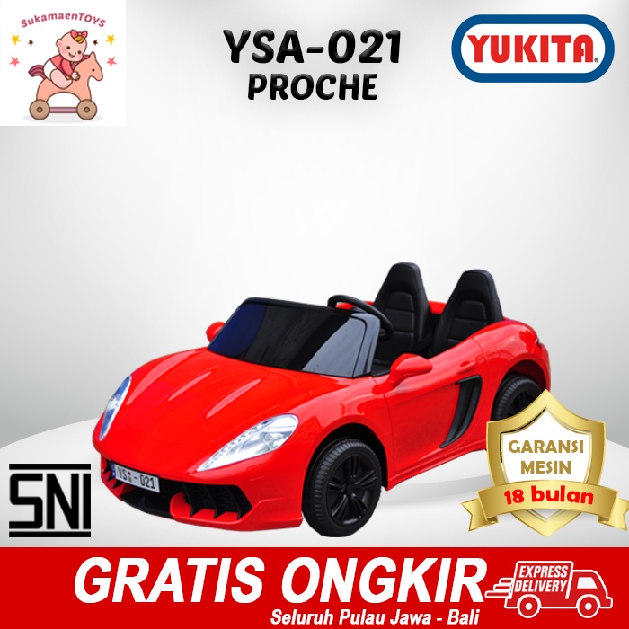 MAENAN MOBIL AKI ANAK YUKITA YSA 021 Merah - BISA 2 ORANG DEWASA