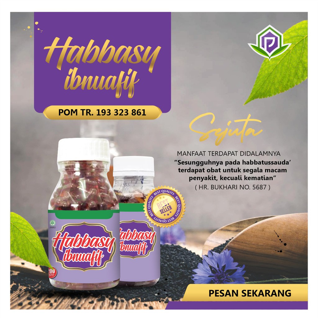 

Habbatussauda HABASYI isi 200 Kapsul Sudah BPOM Pondok Herbal