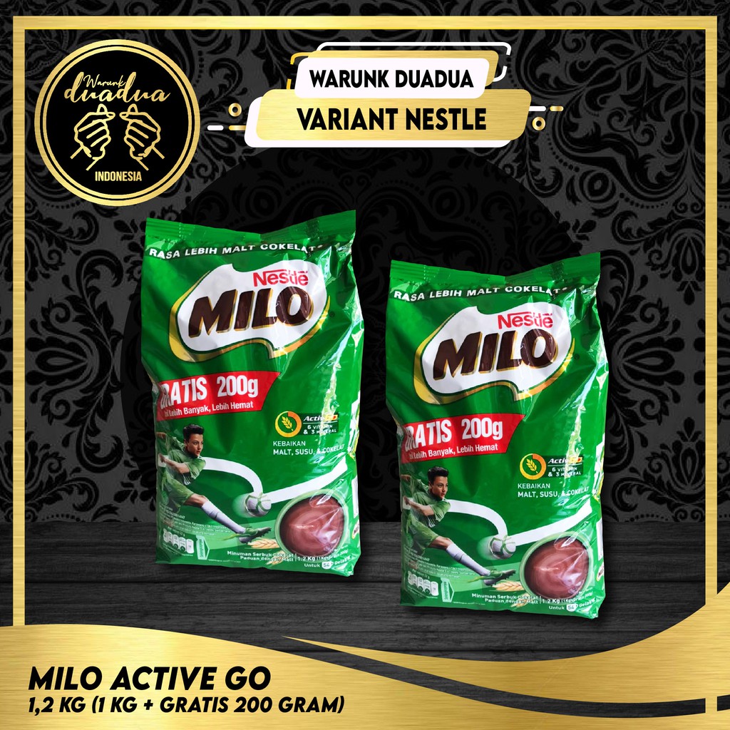 Nestle Milo Activ Go 1.2 kg ( 1 Kg + Gratis 200g)