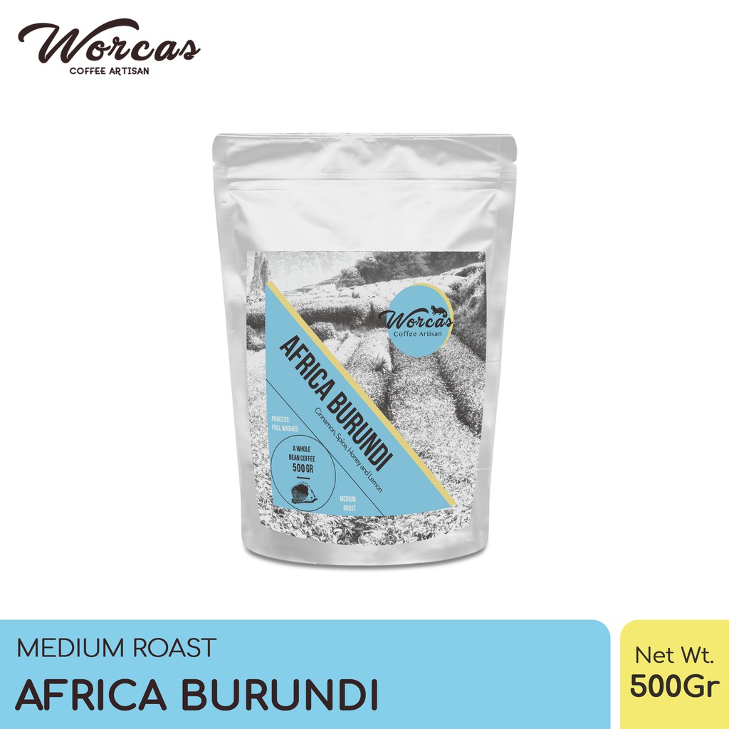 

WORCAS Kopi Arabika Africa Burundi 500 Gram - Medium Roast
