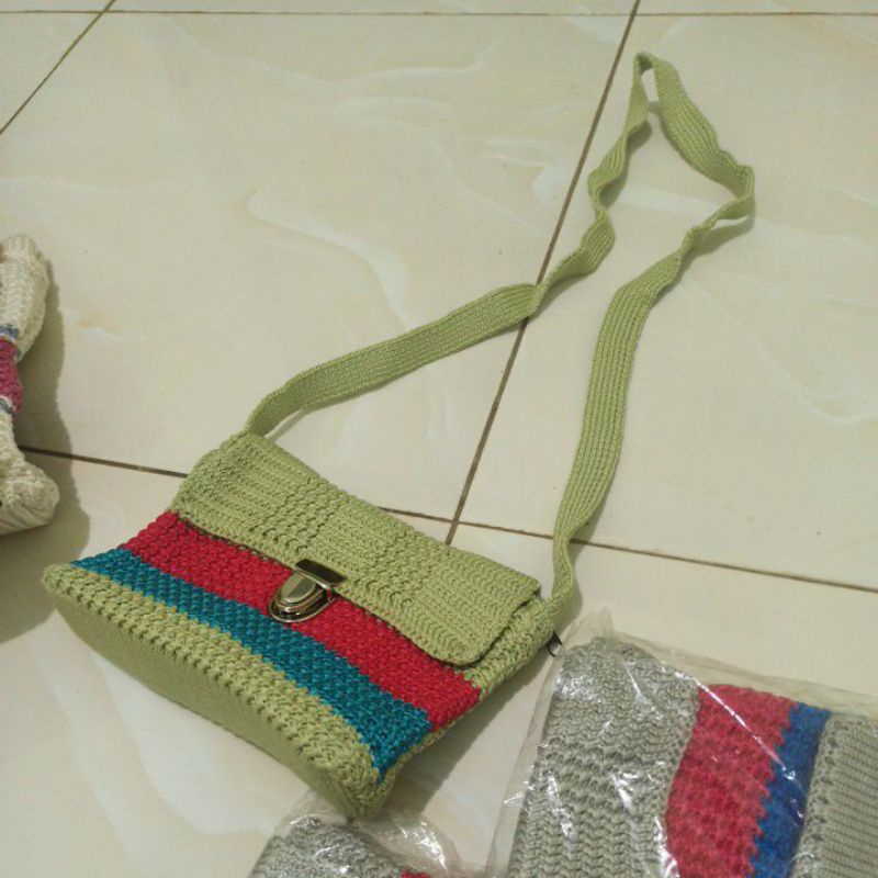 tas rajut selempang kecil murah