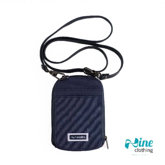 BRISTOL MULTIPURPOSE NAVY - ID Card Holder Wallts Wallet Unisex Dompet Kartu Biru Name Tag Original