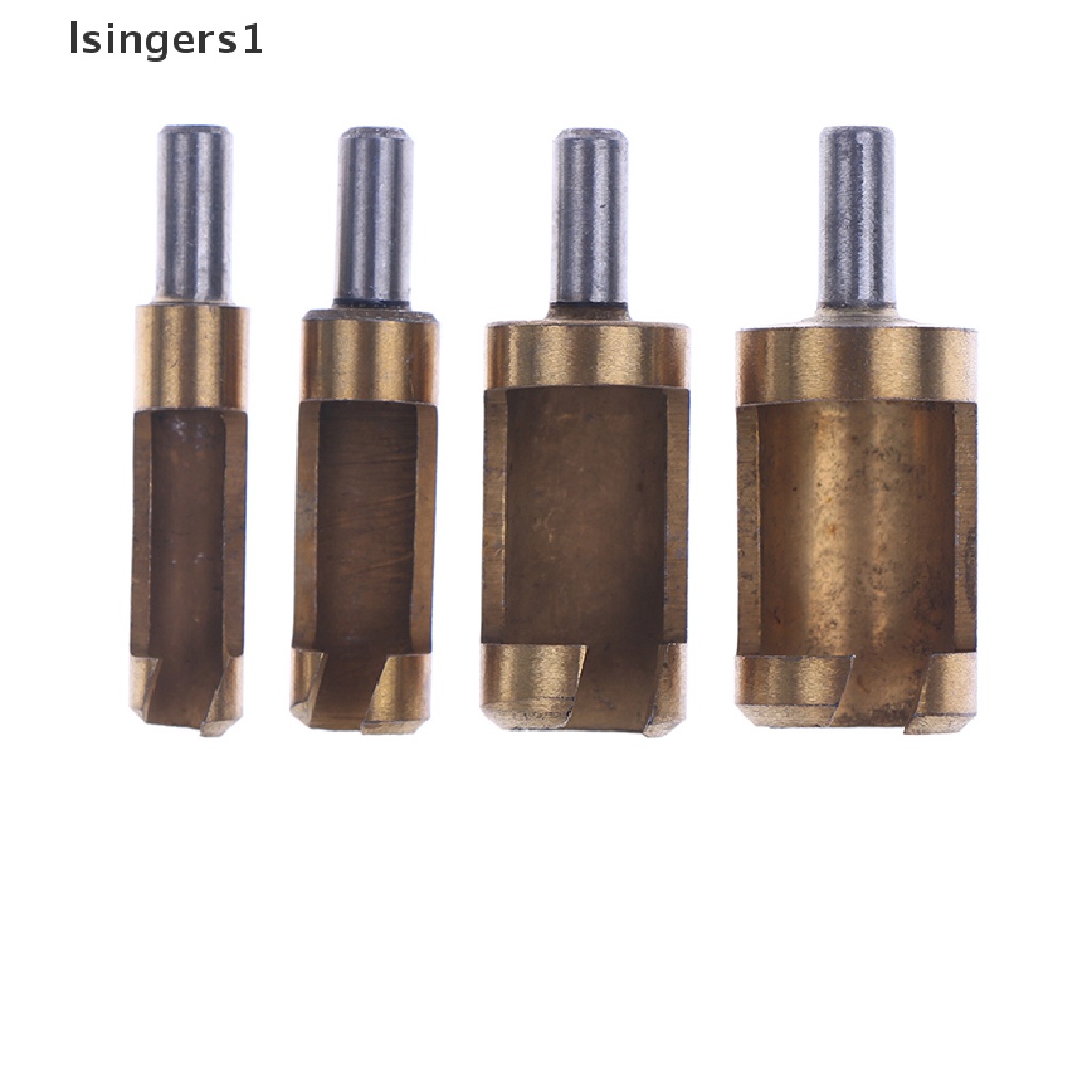 (lsingers1) 4pcs / set Mata Bor Lapis titanium 6-16mm Untuk Melubangi Kayu