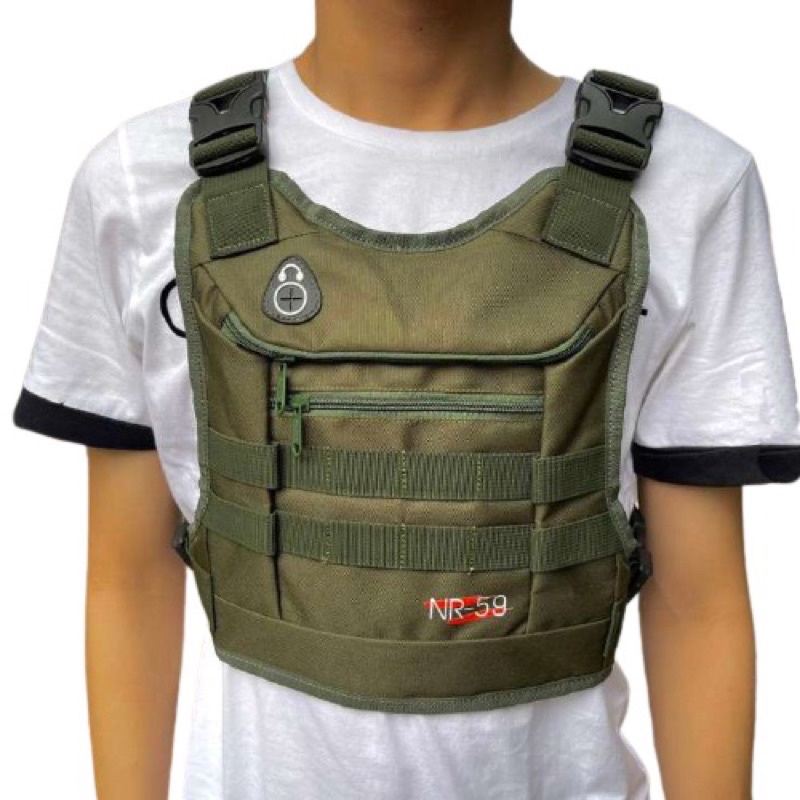 CHEST RIG BAG ORIGINAL NR-59 / TAS DADA PRIA ORIGINAL NR-59 V09 GREEN