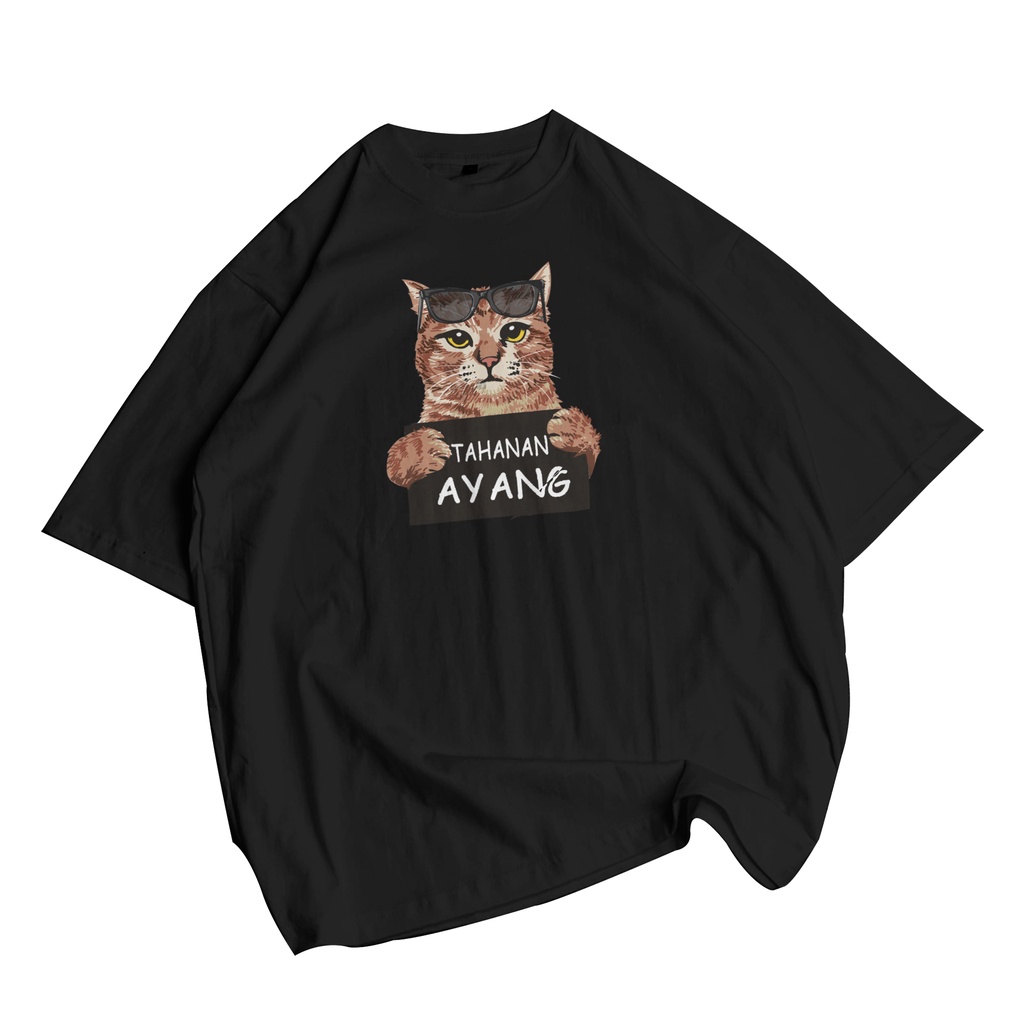 KAOS OVERSIZE CAT OREN TAHANAN AYANG