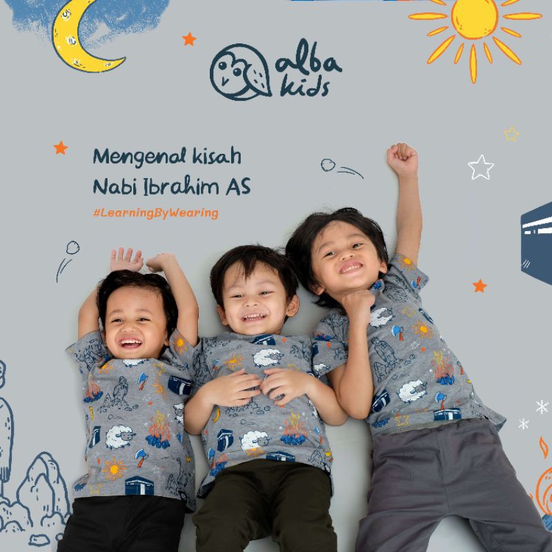 Kaos Anak Laki Laki Premium by Alba Kids Seri Ibrahim